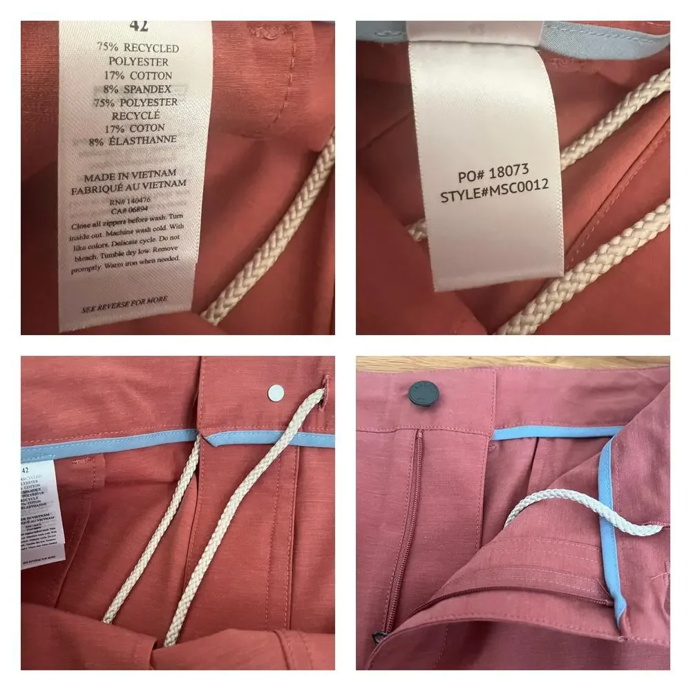 Faherty All Day 9” Shorts In Sun Rose Size 42
